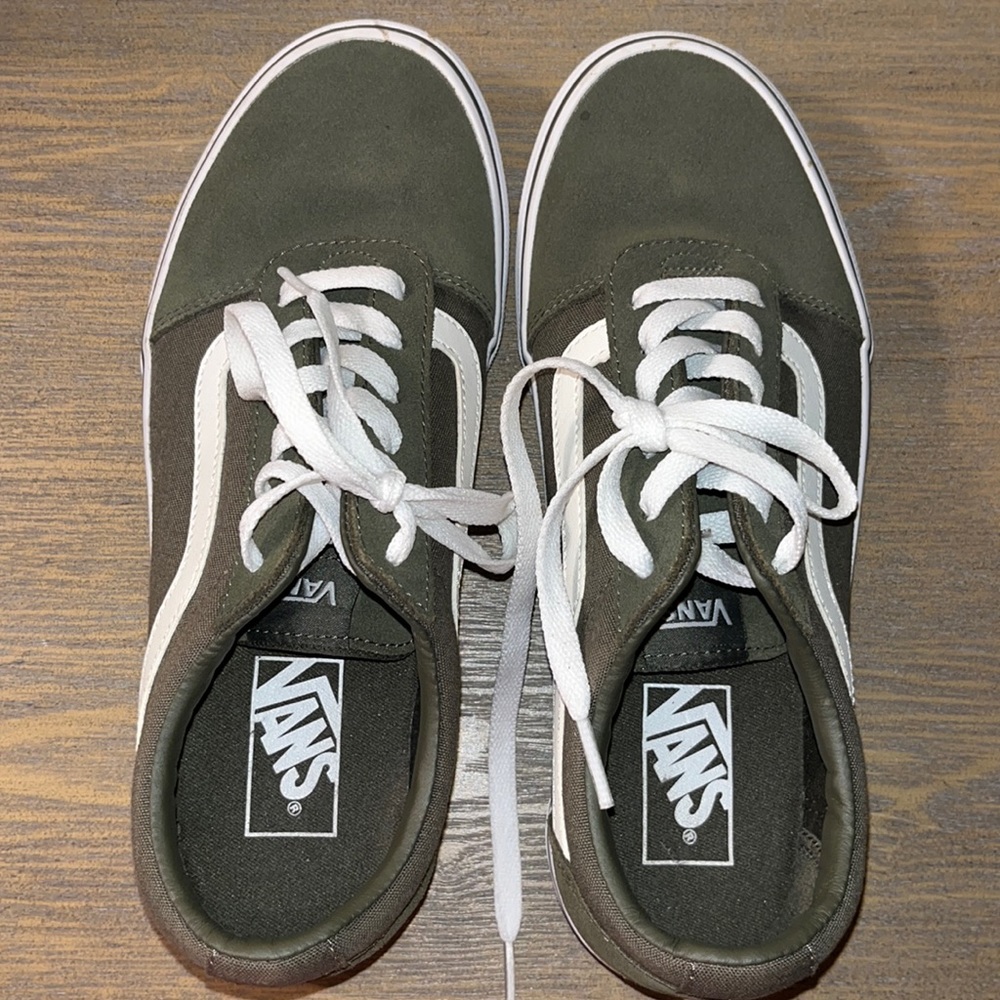 Women Olive Green Vans
